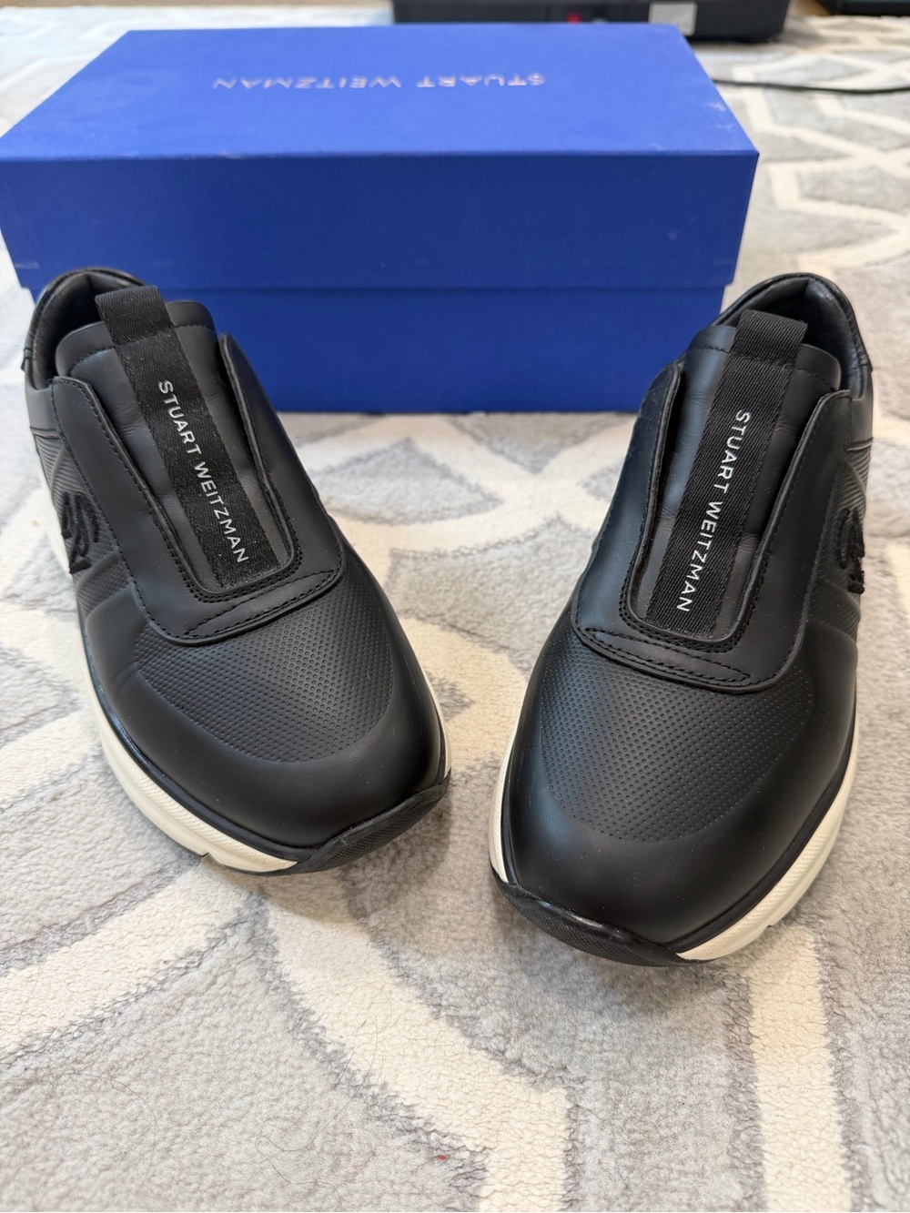 Stuart Weitzman Black for Women Slip-On Athletic Sneakers